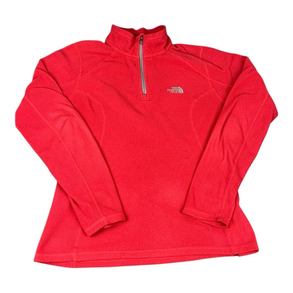 The North Face 1/4 Zip Fleece Pullover Polartec Classic Women's Size Small Red